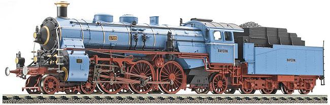 Steam locomotive BR 18.5 with tender 22T274 "Seddin" in blue livery<br /><a href='images/pictures/Fleischmann/480902.jpg' target='_blank'>Full size image</a>